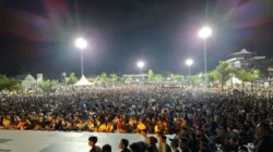 Puluhan Ribu Warga Banjiri Tiga Lokasi Nobar Piala Dunia 2026 di Palu