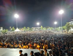 Puluhan Ribu Warga Banjiri Tiga Lokasi Nobar Piala Dunia 2026 di Palu