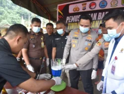 Polres Morut Musnahkan 366 Gram Barang Bukti Sabu-sabu