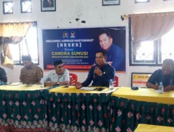 Candra Sunusi Serap Aspirasi Masyarakat di Desa Kaleke Sigi